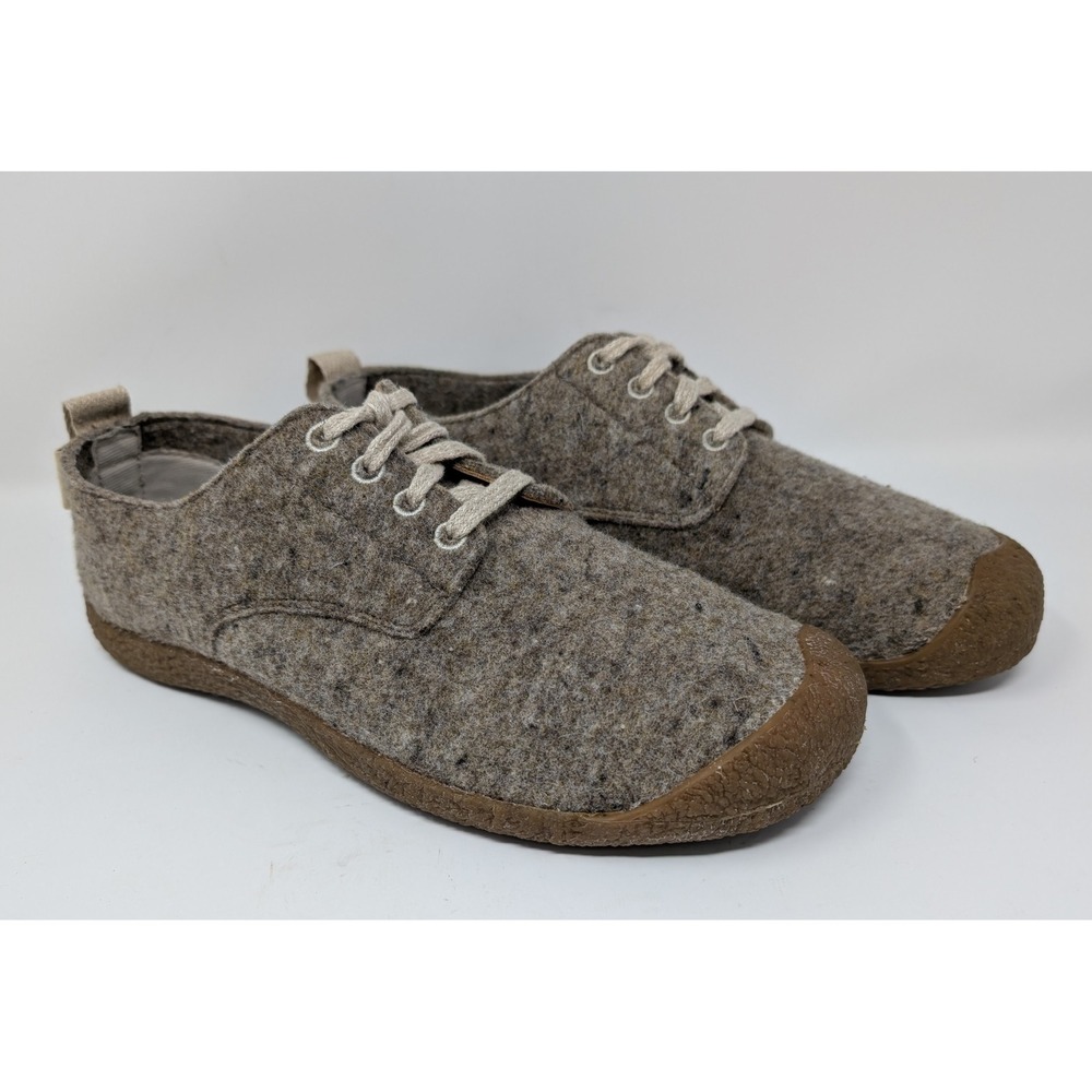 Keen Mosey Derby Grey Wool Blend Felt Lace Up Shoes 1026449 Mens 10 UNIQUE/NICE